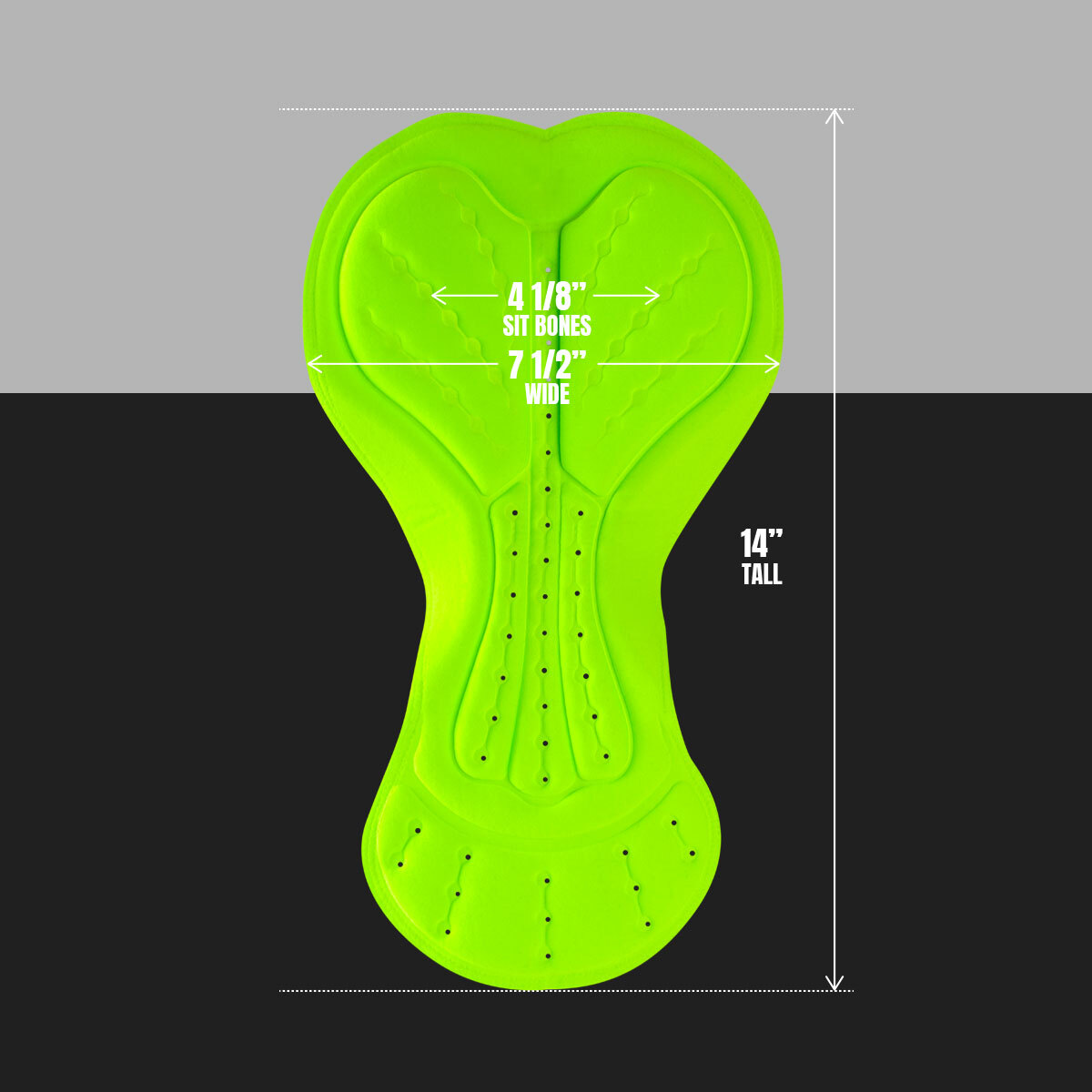 3d gel chamois measurements