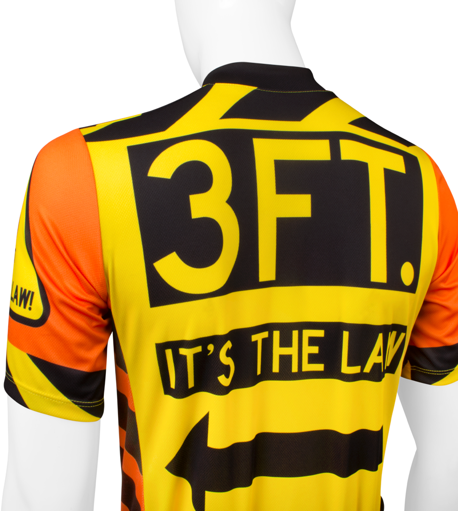 Men's 3ft Safety Bike Jersey Back