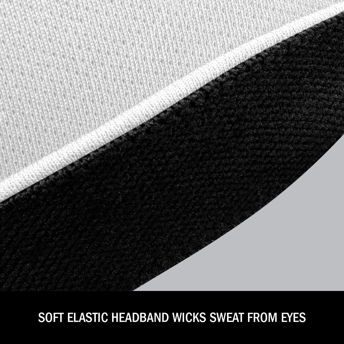 soft elastic headband wicks sweat
