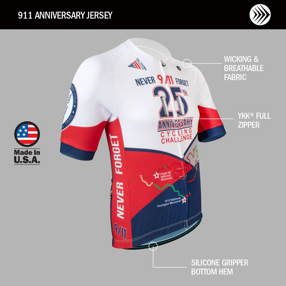 Club jersey features on the front 
