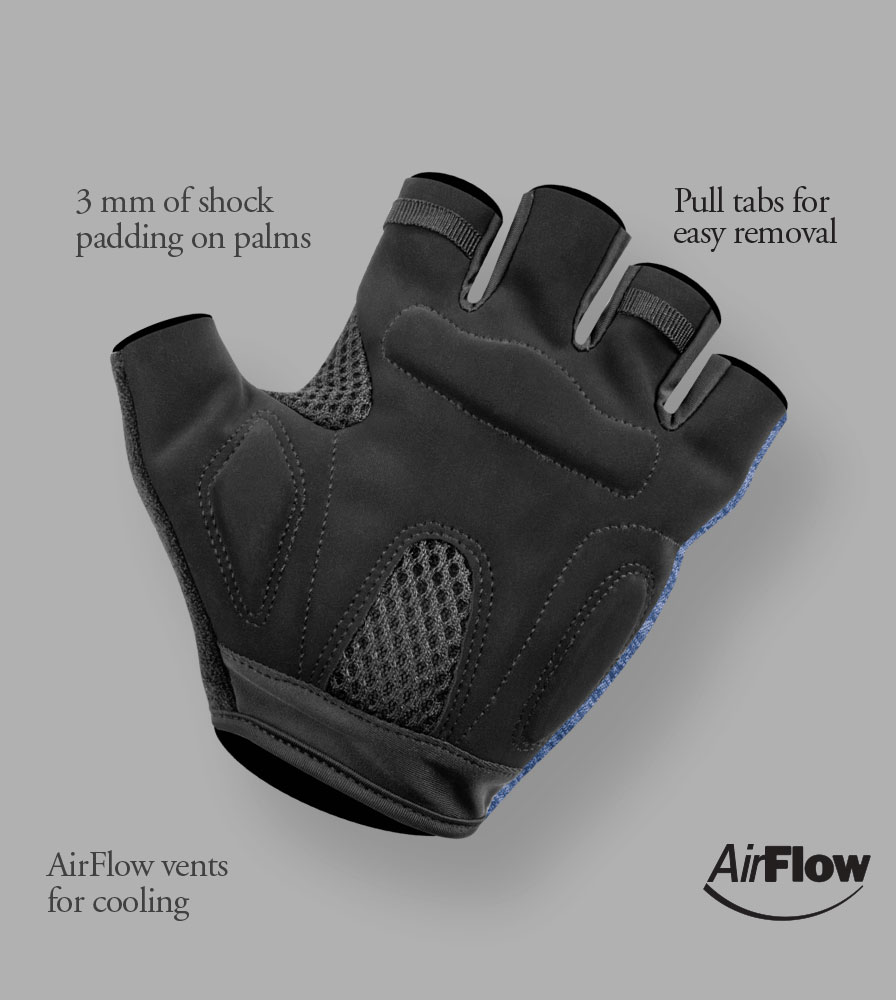 AirFlow Cycling Gloves Palm Features