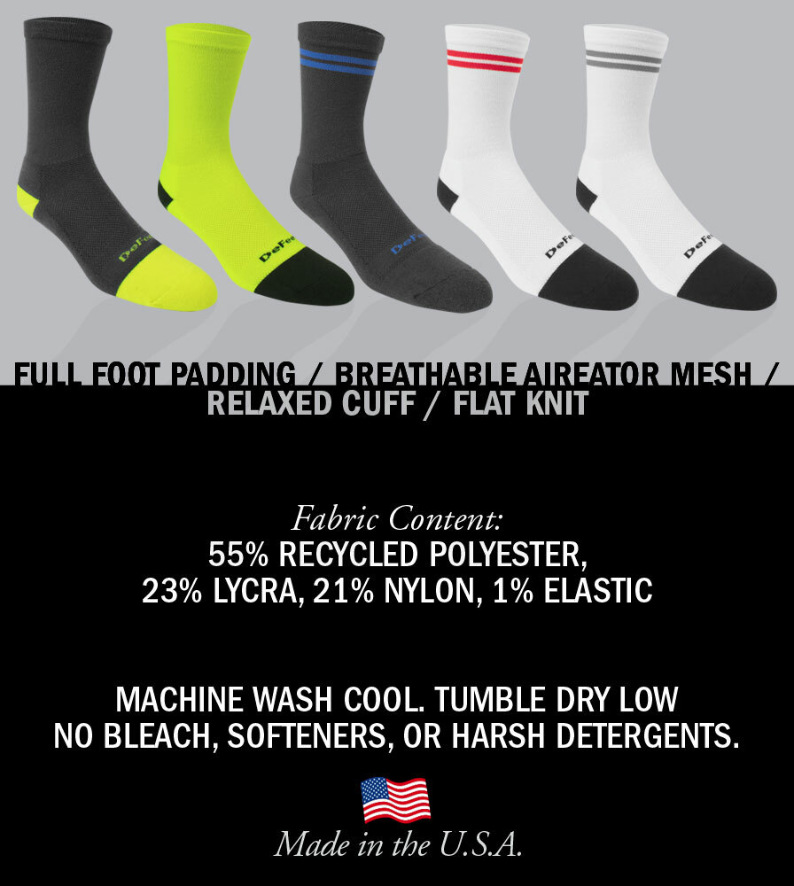 Classic Kruzer Thick Padding Athletic Socks Fabric Content