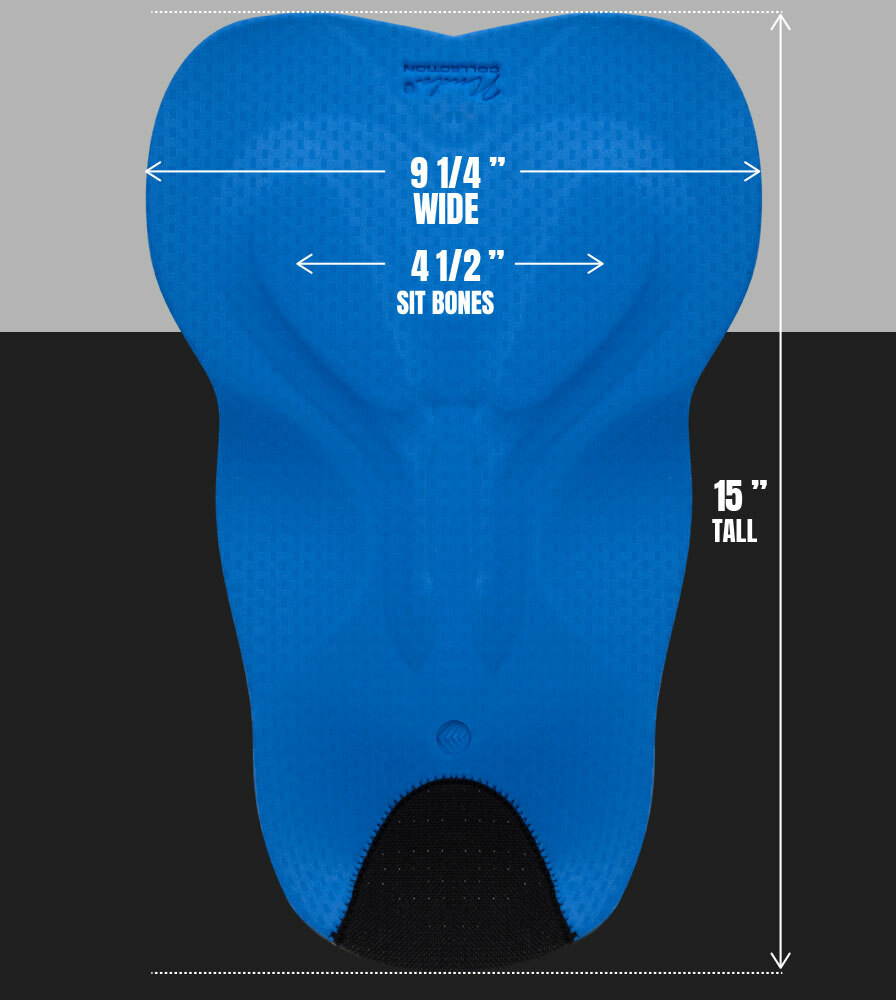 Clydesdale Cycling Chamois Pad Dimensions