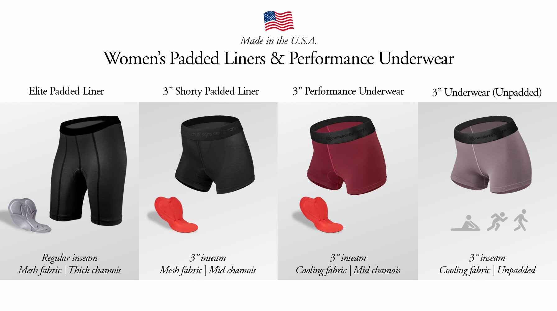 Women's Padded Liners