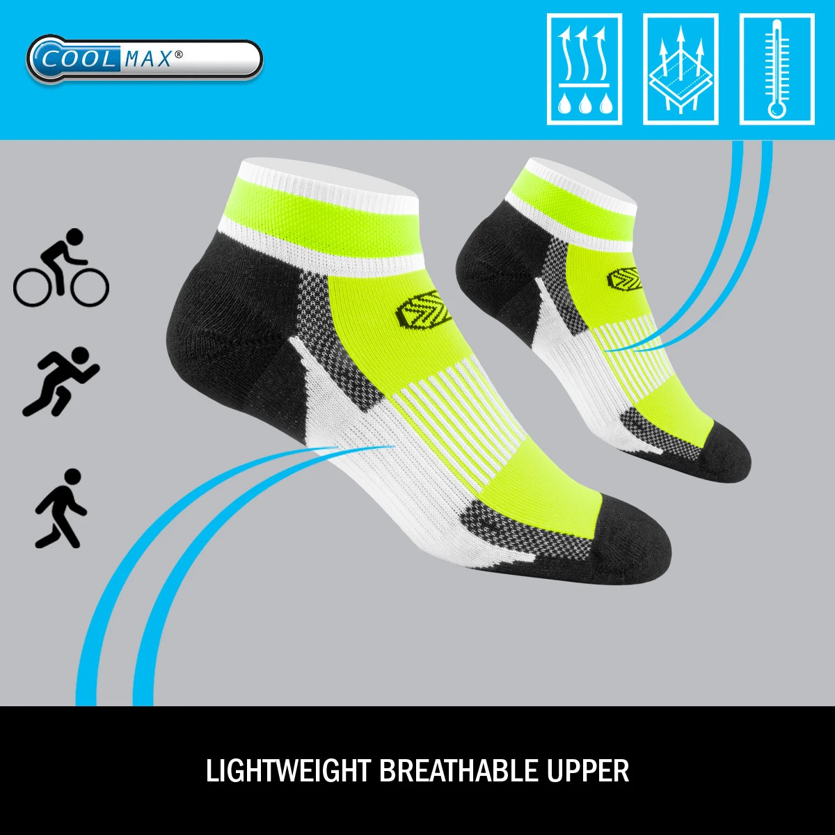 low rise socks breathability