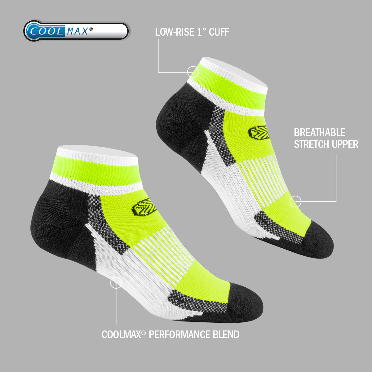 low rise sock features