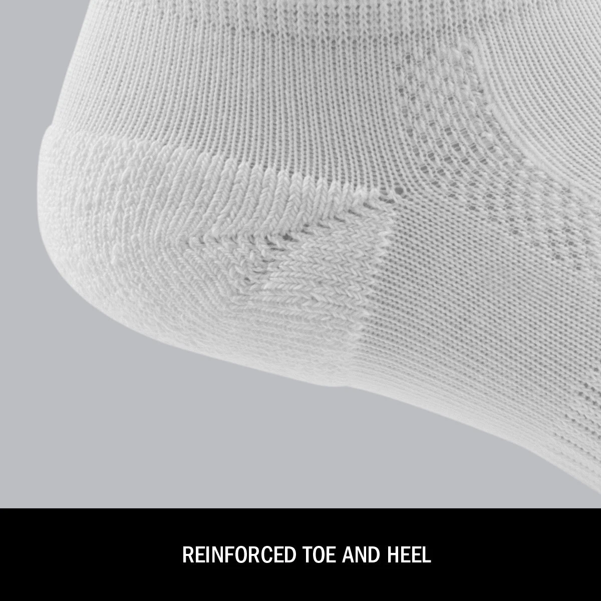 reinforced toe and heel