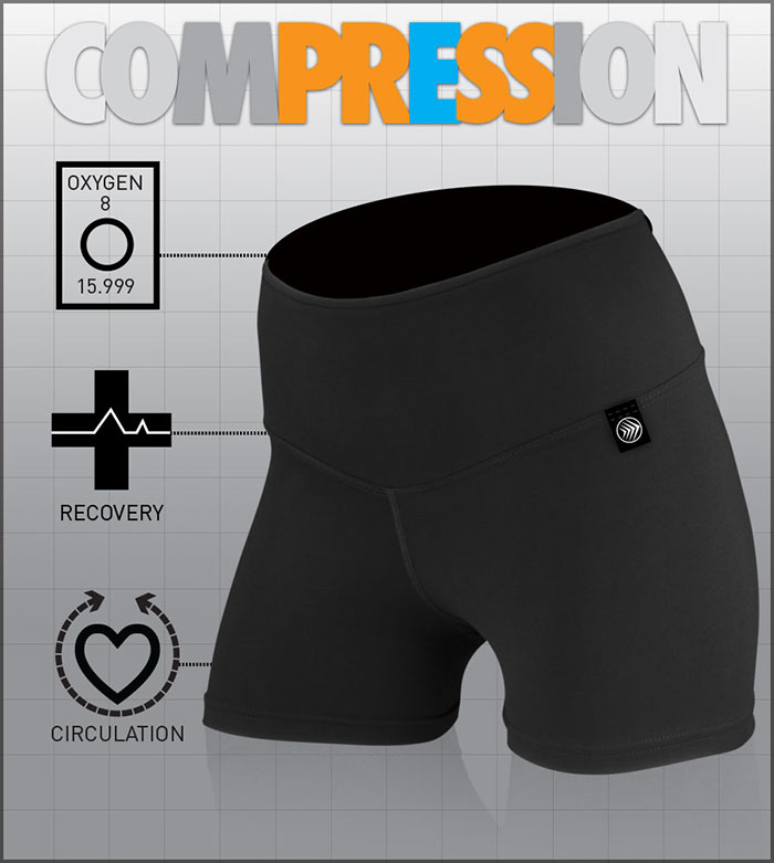 Recovery Compression Shorts Black