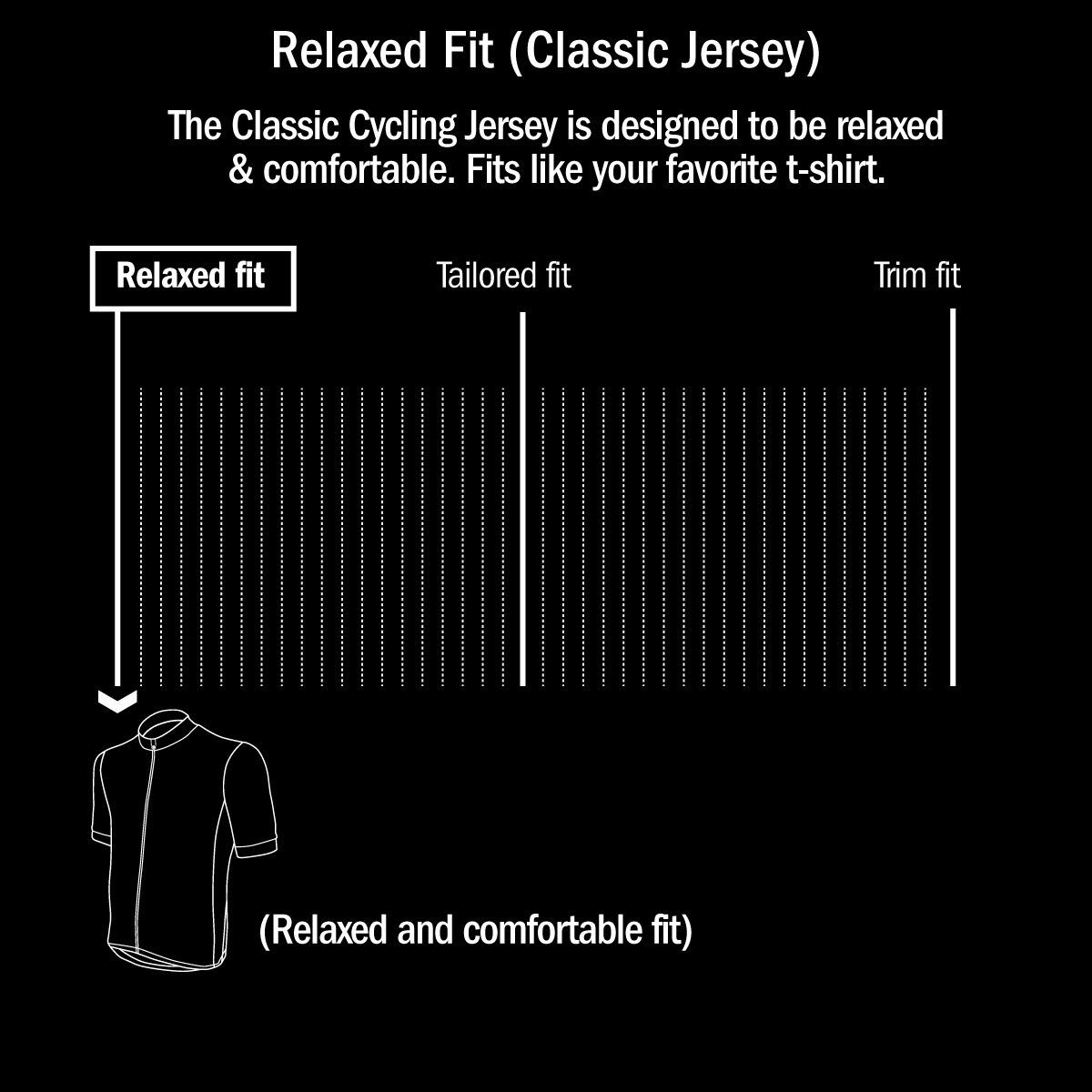 relaxed fit cycling jersey