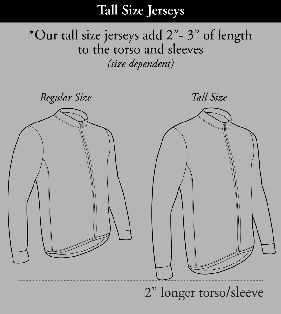 Men's Long Sleeve Tall Size Fit Guide