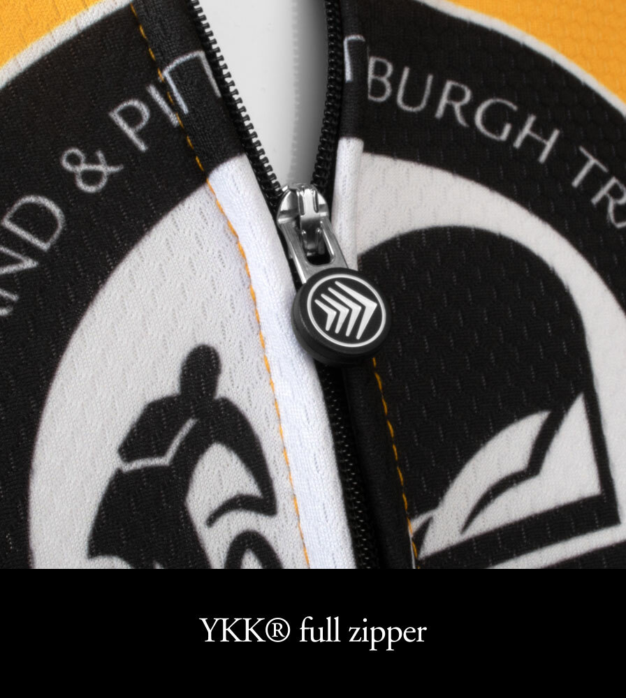 Black and Gold GAP Trail Jersey YKK Zipper