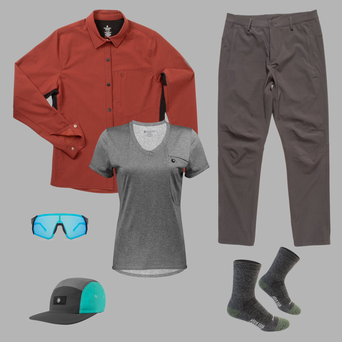 Road essentials kit layout