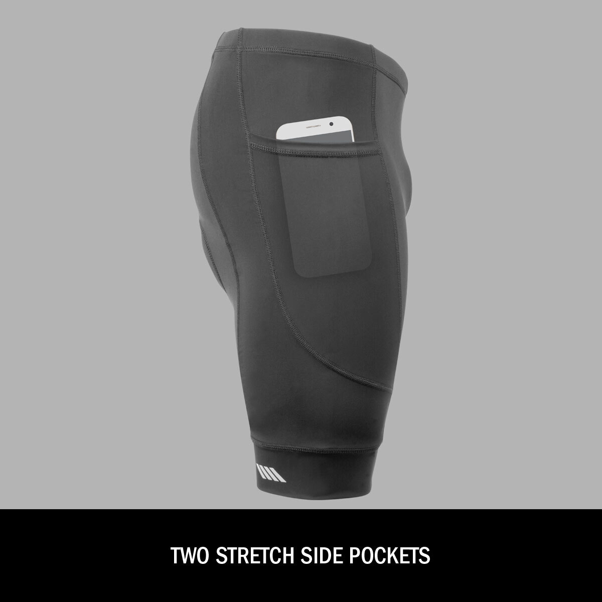 3D Gel Bike Shorts with a side pocket