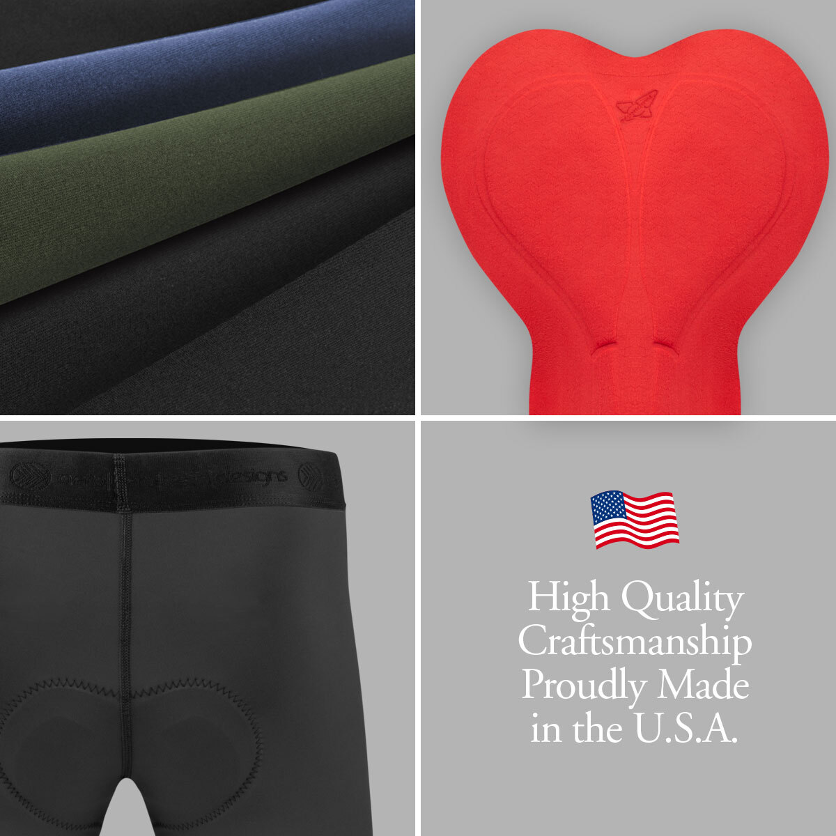 3" Padded underwear made in the usa