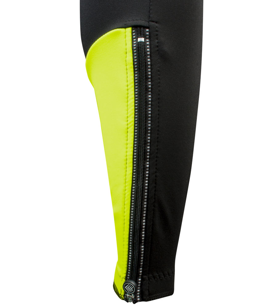 Men's All Day Cycling Tights Ankle Zipper Detail