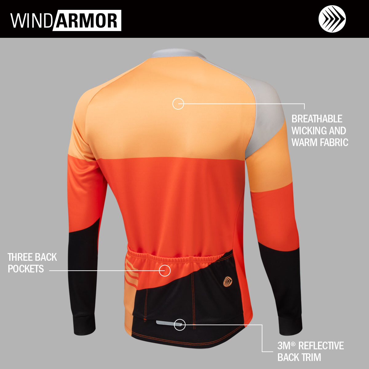 Men's Blaze Cycling Jersey | Thermal Heavyweight Fleece | Aero Tech
