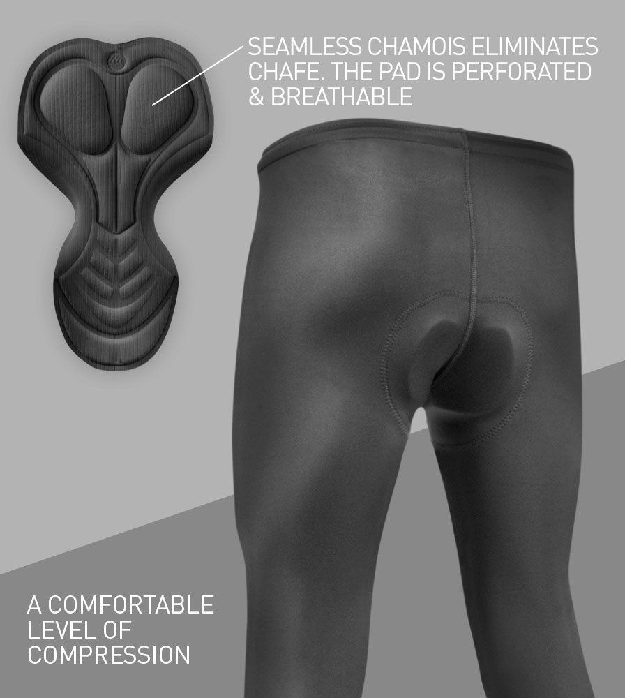 Black Compression mens cycling tights sale