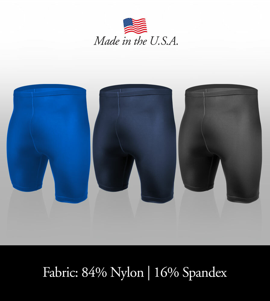 Men's USA Classic Compression Workout Shorts Color Options