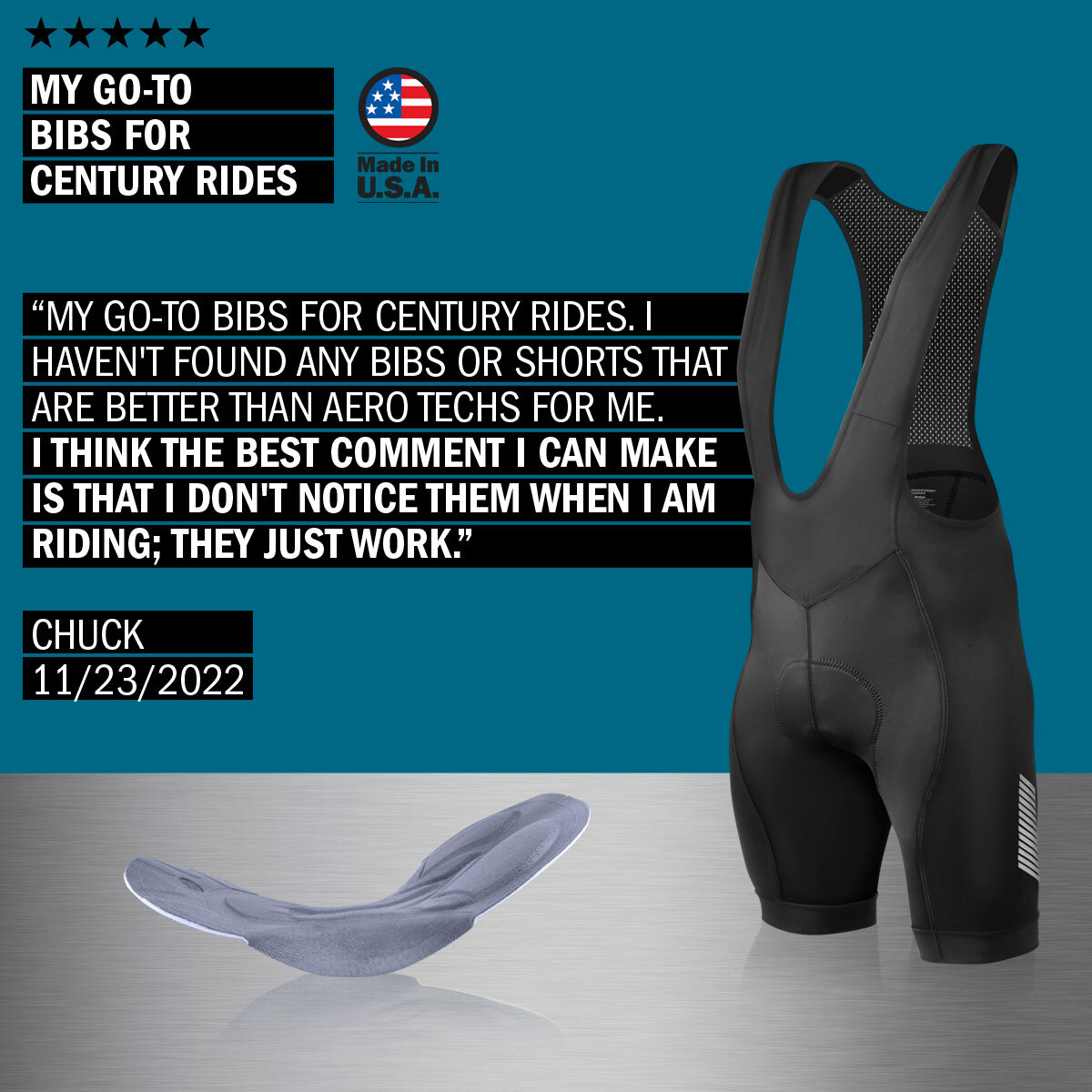 Men's Elite Bib Testimonial