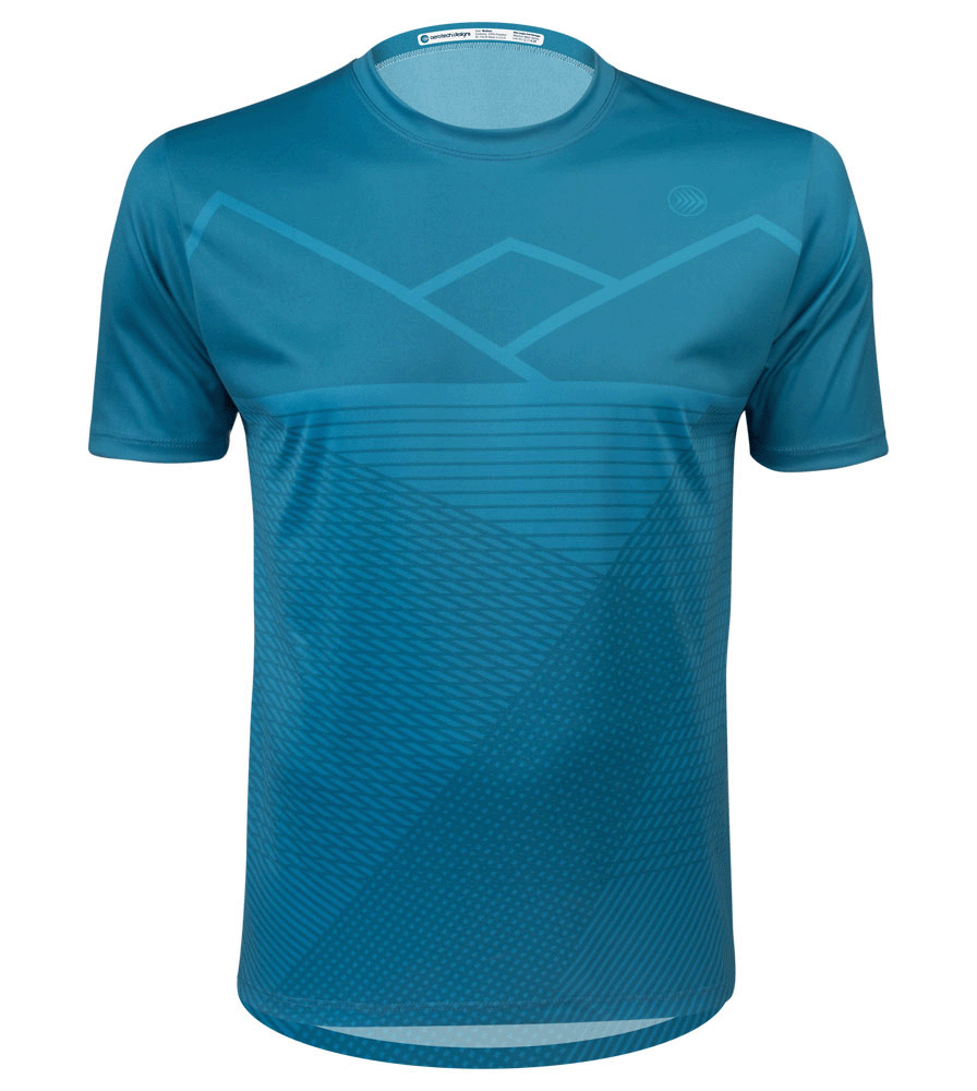 Men's Blue Mountain Active Performance T-Shirt Full 360 View