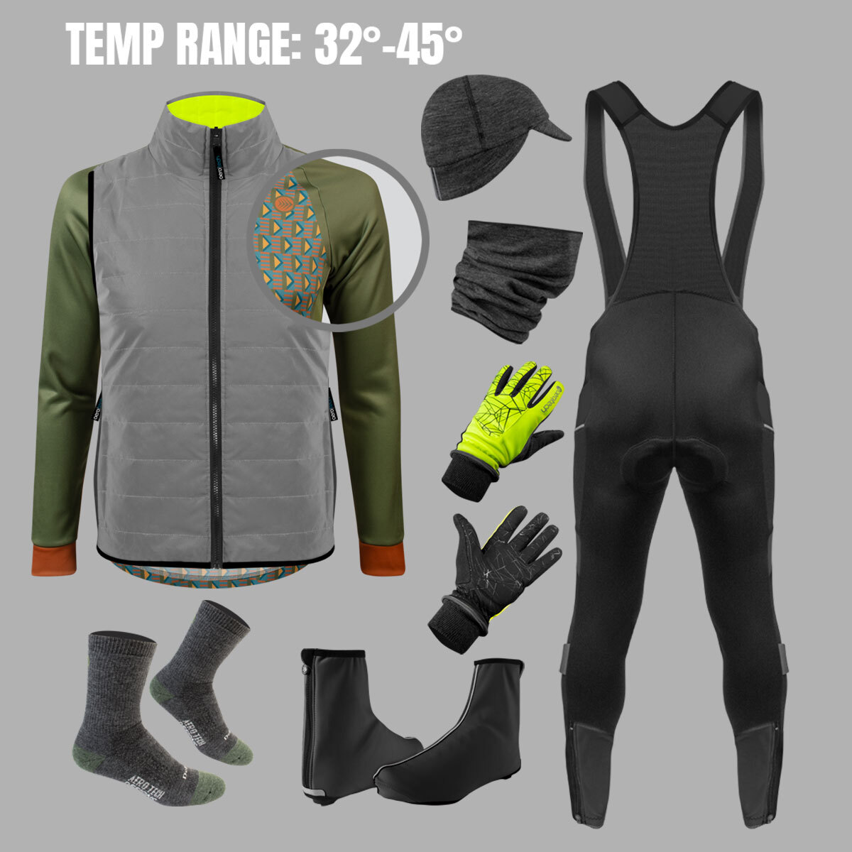 Road essentials kit layout