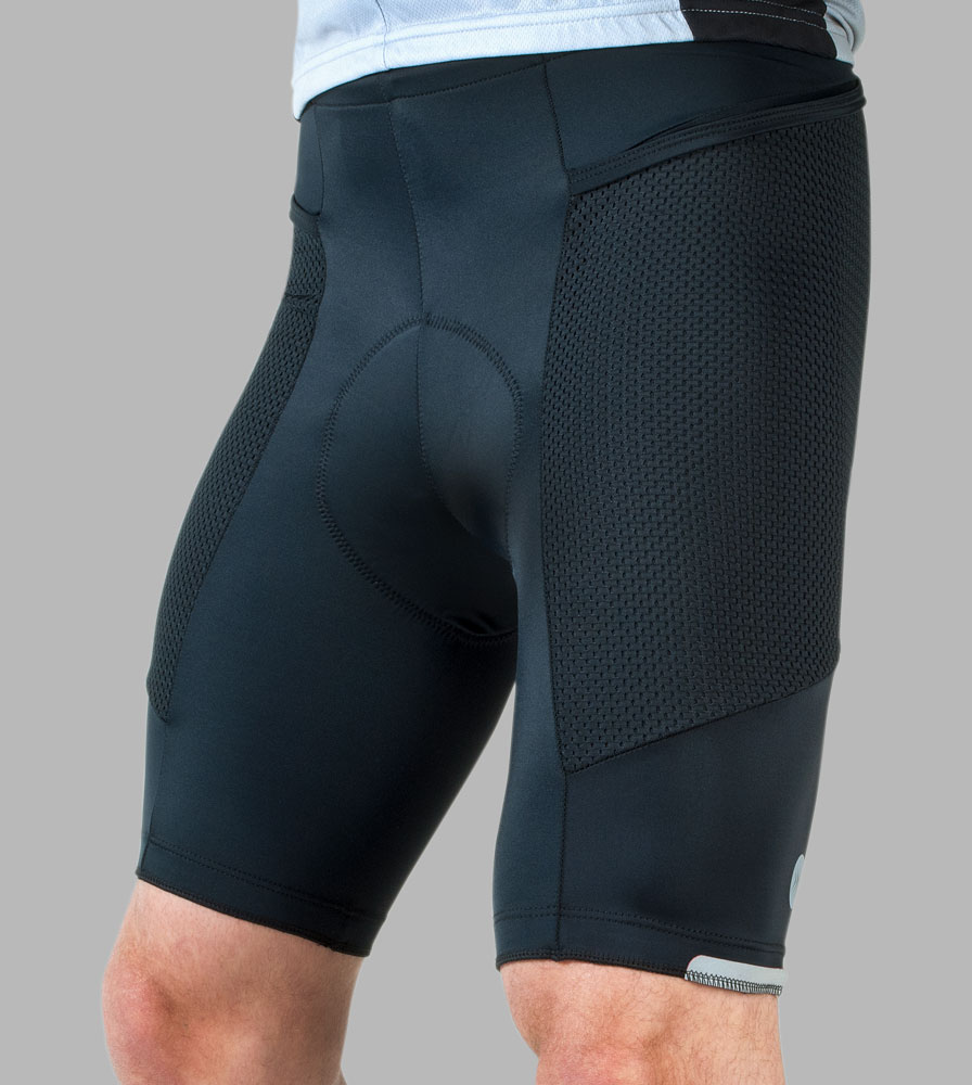 Men's Gel Touring Black Bike Shorts