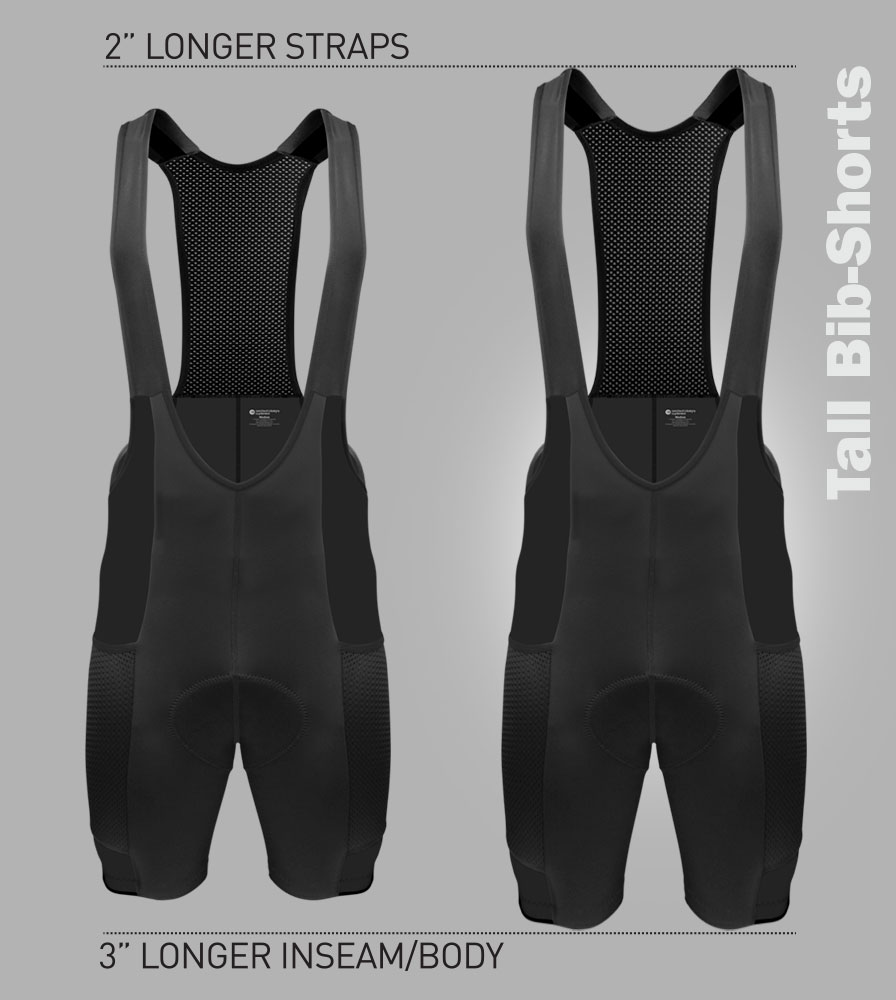 Men's Gel Touring Tall Cycling Bib-Shorts