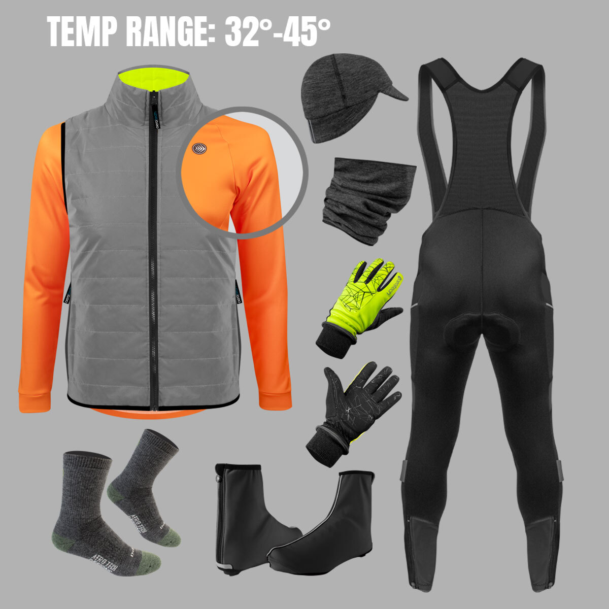 Road essentials kit layout