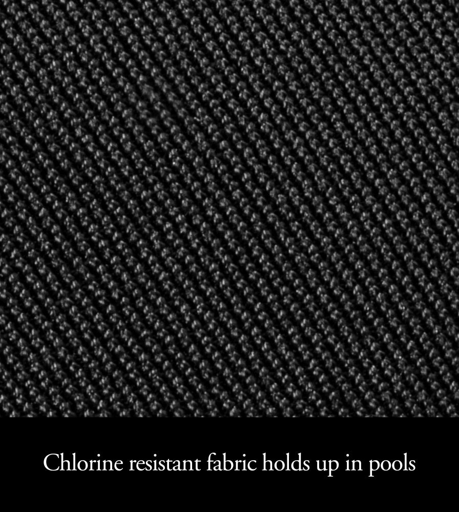 Men's Black Competition Swim Jammer Chlorine Resistant Fabric