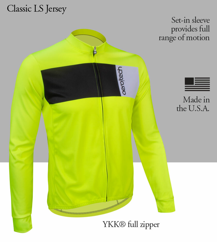 Men's Block Long Classic Jersey Front Features