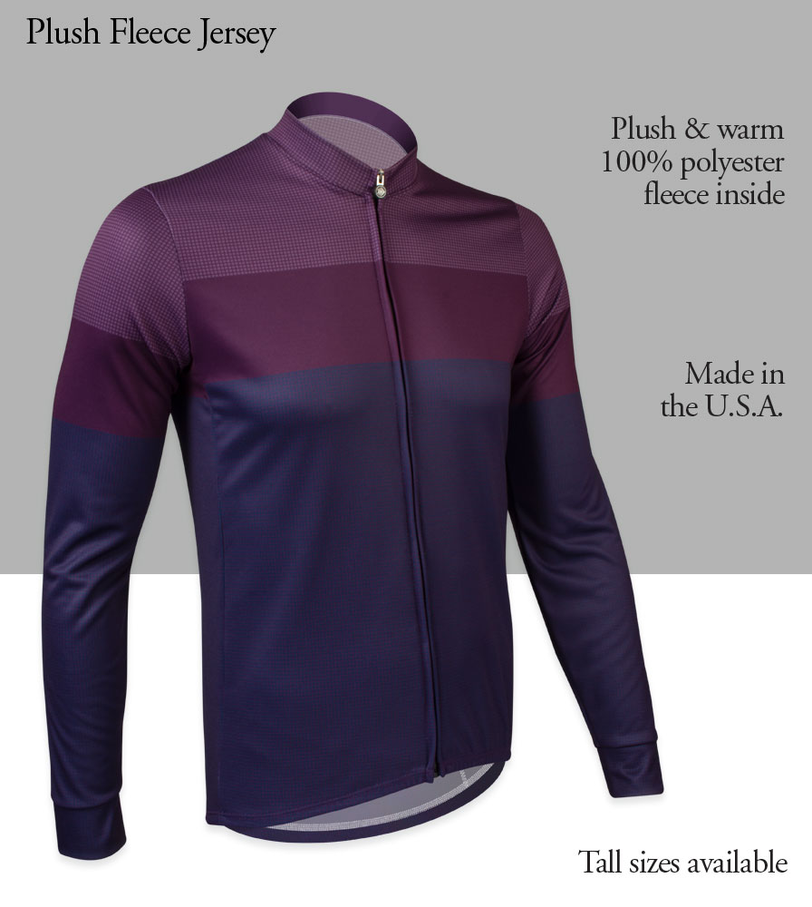 Men's Zenith Long Sleeve Cycling Jersey Front Features