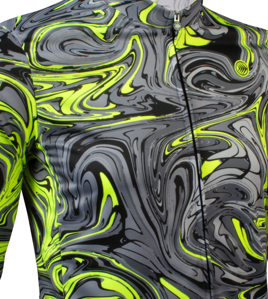 Men's Hydro Dip Long Sleeve Jersey Front Panel Detail