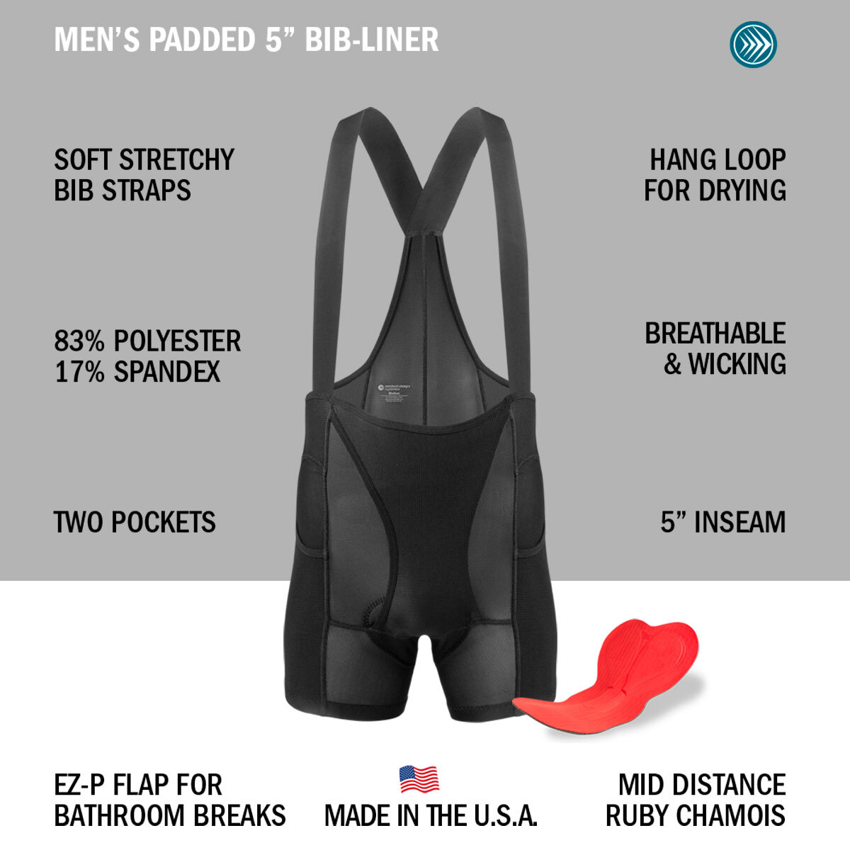 Mesh Bib Liner features