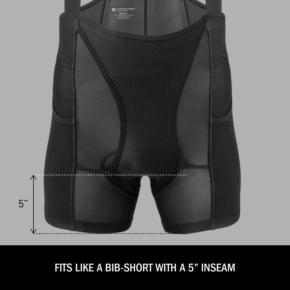 Mesh Bib Liner 5" inseam