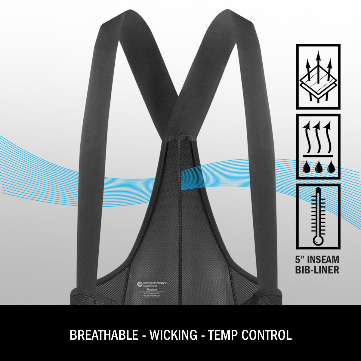Mesh Bib Liner Wicking breathable fabric