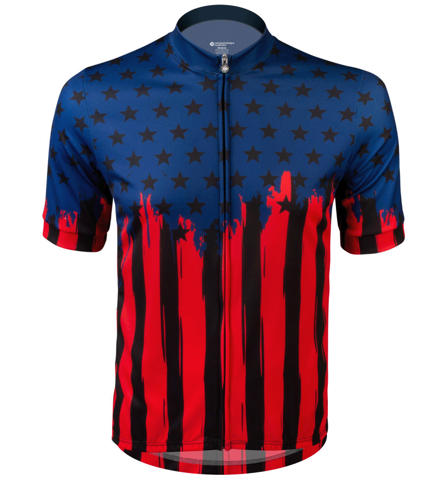 Men's Old Glory Cycling Jersey Full 360 View