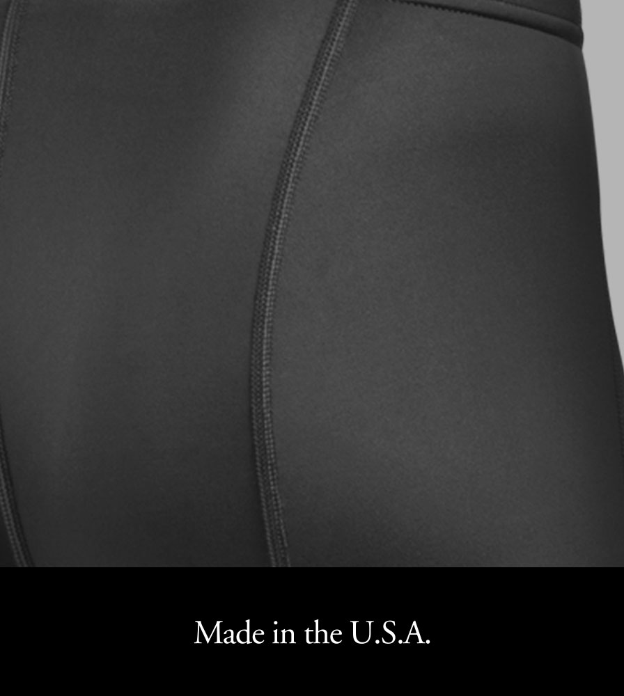 men's unpadded pro compression shorts made in the USA