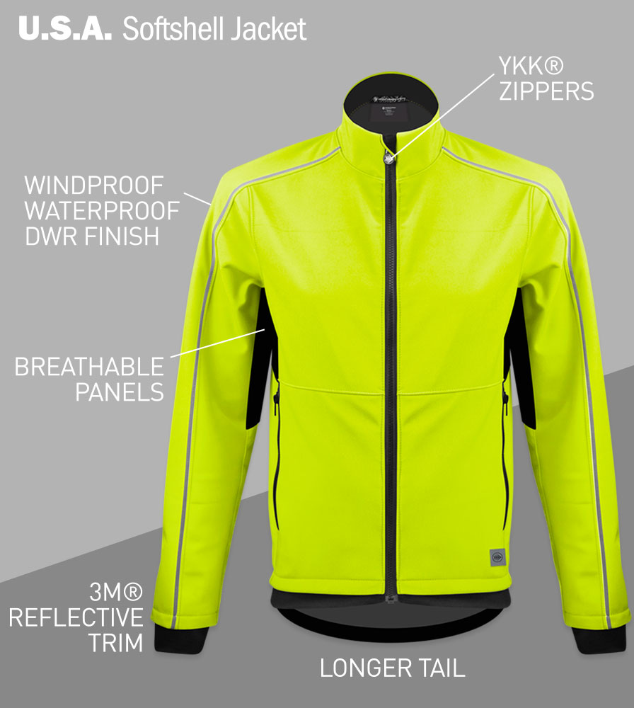 USA Softshell Jacket Features