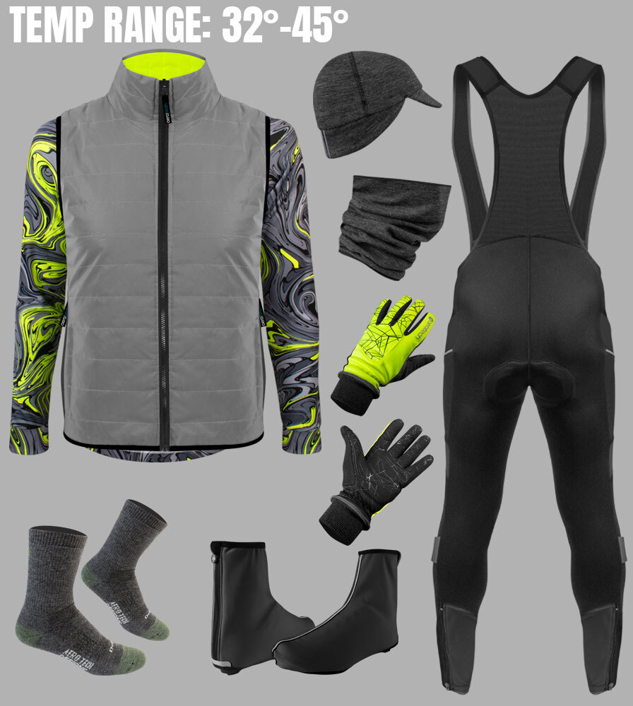 Men's Hydro Dip Cold Weather Cycling Kit