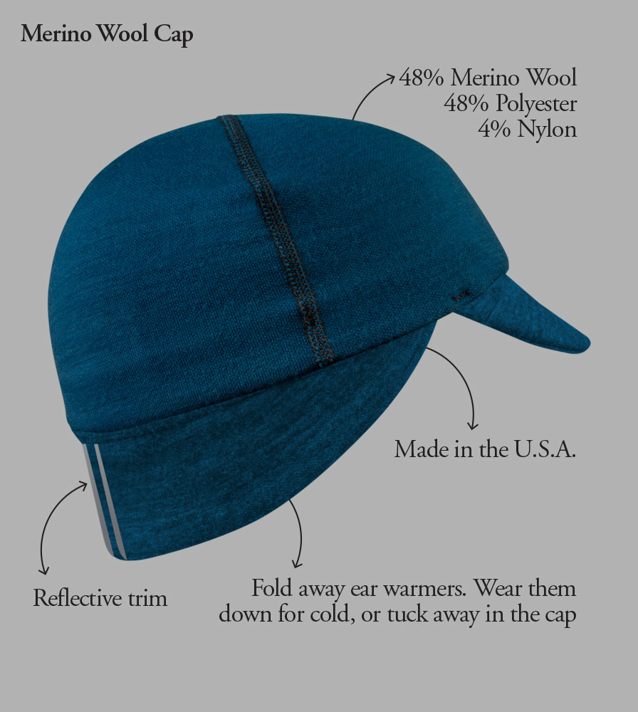 Merino Wool Cap Features