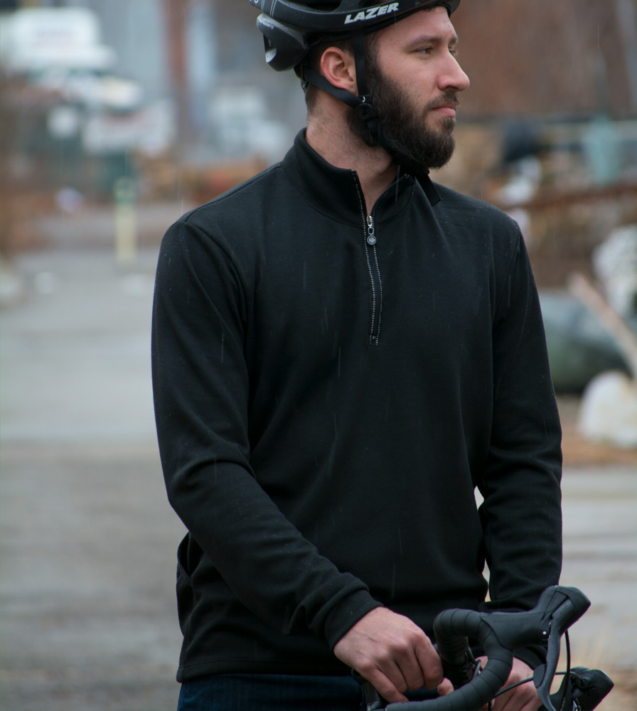 Merino Wool Cycling Jersey Model 1