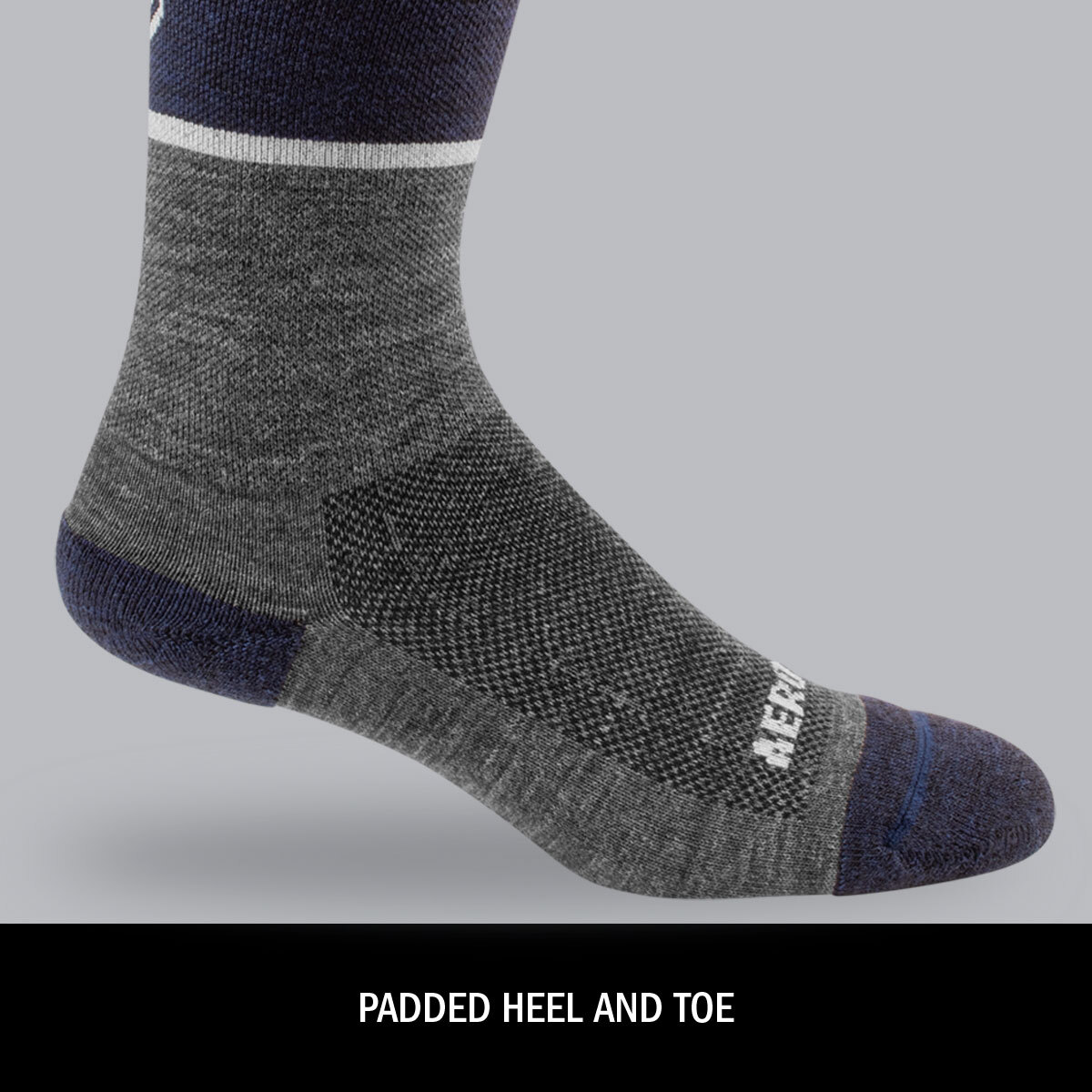 Venture Merino Wool Socks padded heel and toe