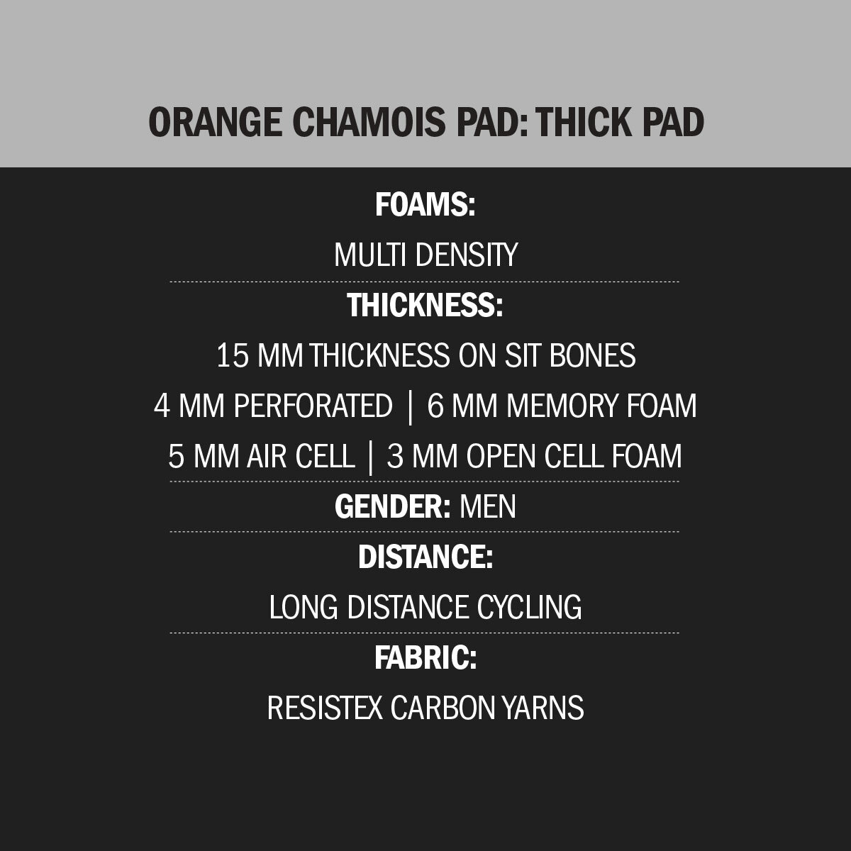Orange chamois features