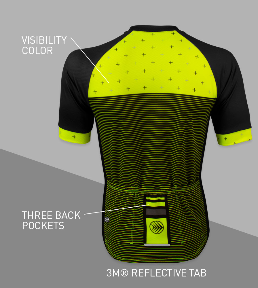 Men's Reaction Bike Jersey Back Features