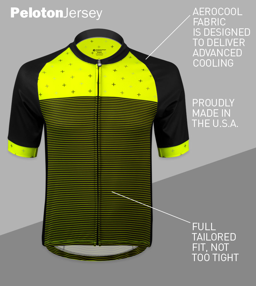 Men's Reaction Bike Jersey Front Features