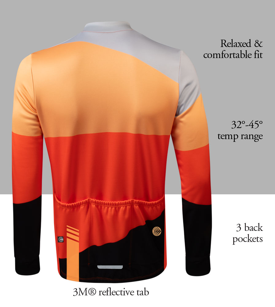 Men's Blaze Thermal Long Sleeve Jersey Back Features