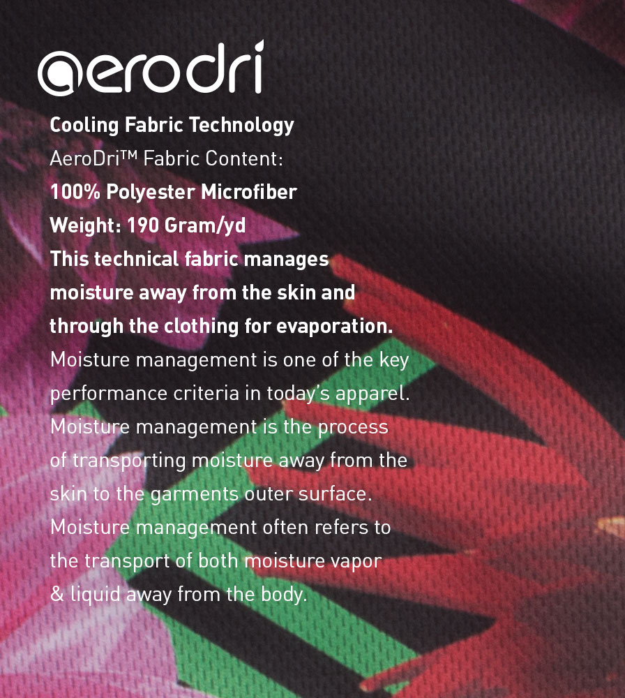 AeroDri Performance Sun Protection Polyester Fabric