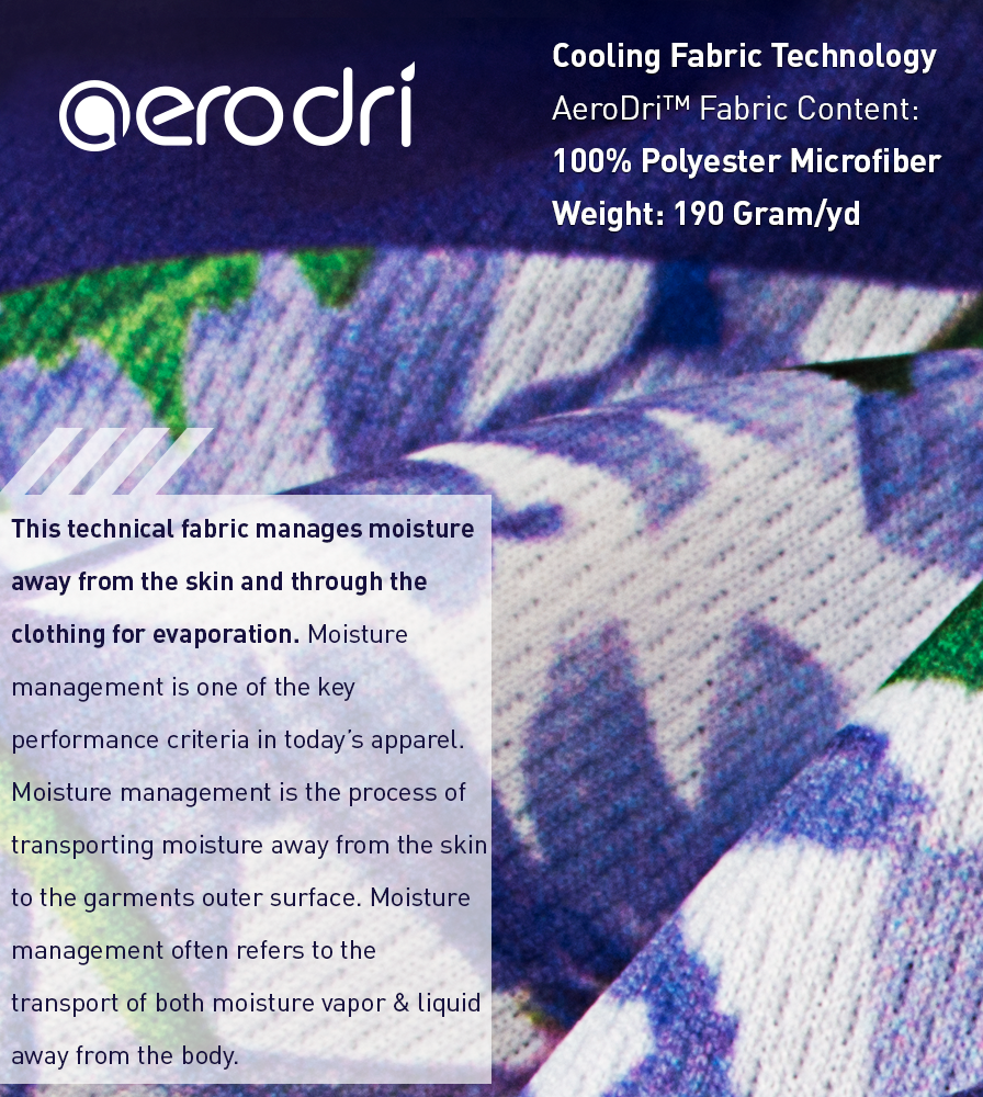 AeroDri Performance Sun Protection Polyester Fabric