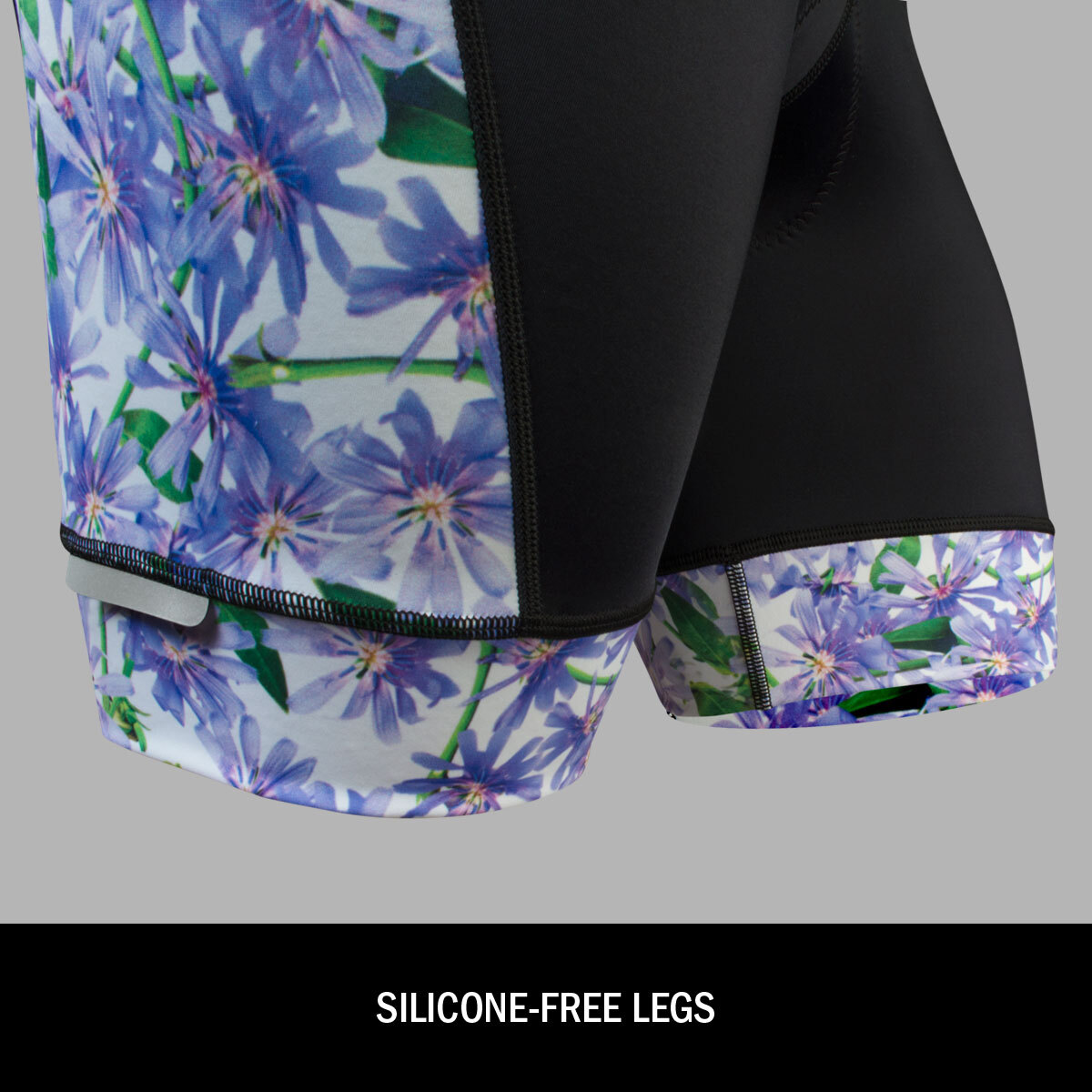 Liddy purple flower silicone free legs
