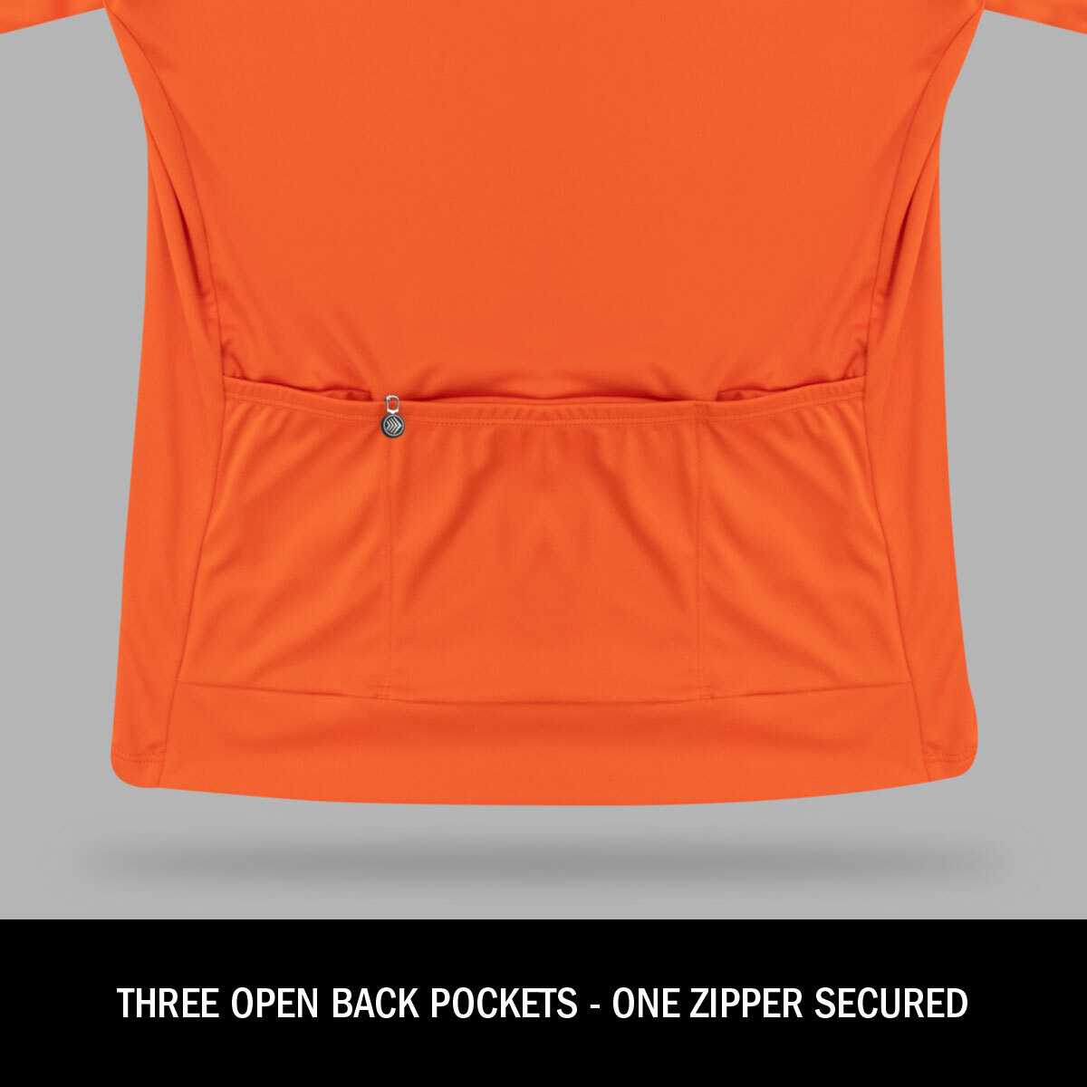 Three open back pockets and one zippered pocket on the all day cargo shirt